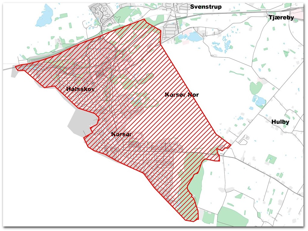 Forsyningsområde Zeanet Halsskov og Korsør 2024